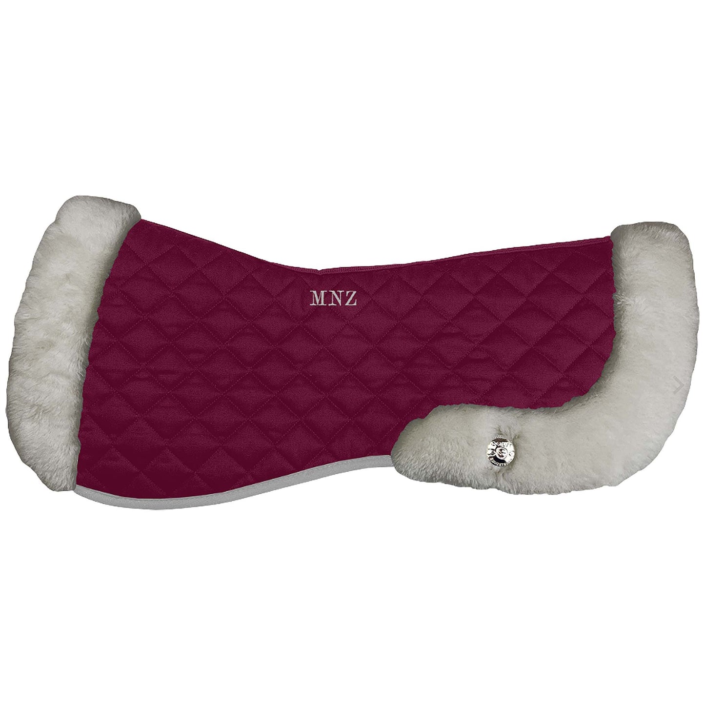 Amortisseur de Dressage Matelassé avec Peau de Mouton Personnalisé